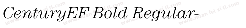 CenturyEF Bold Regular字体转换